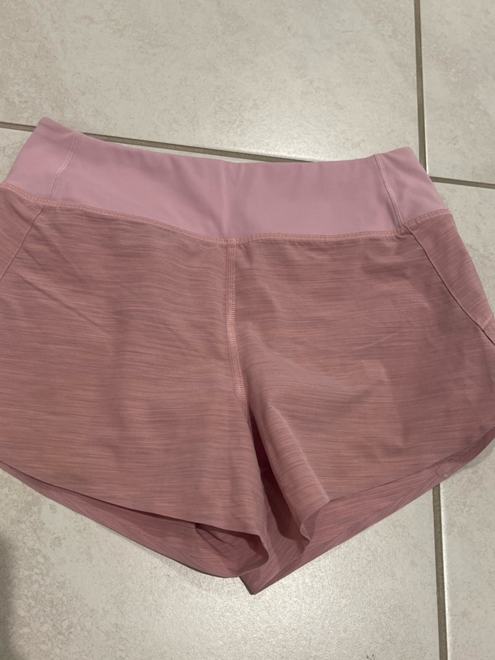 Athleta Rose-Pink Running Shorts